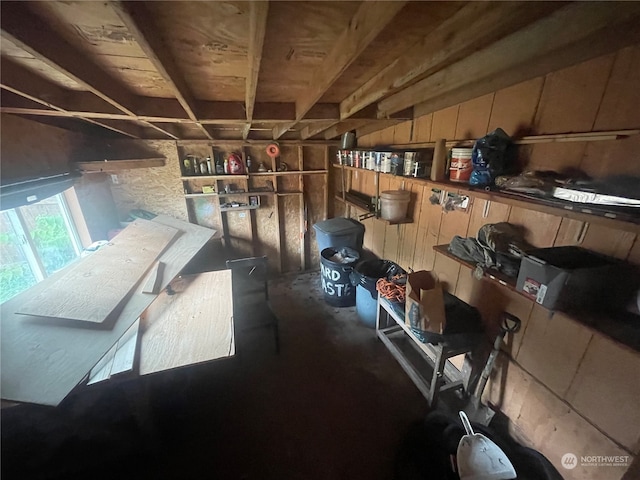 view of storage room