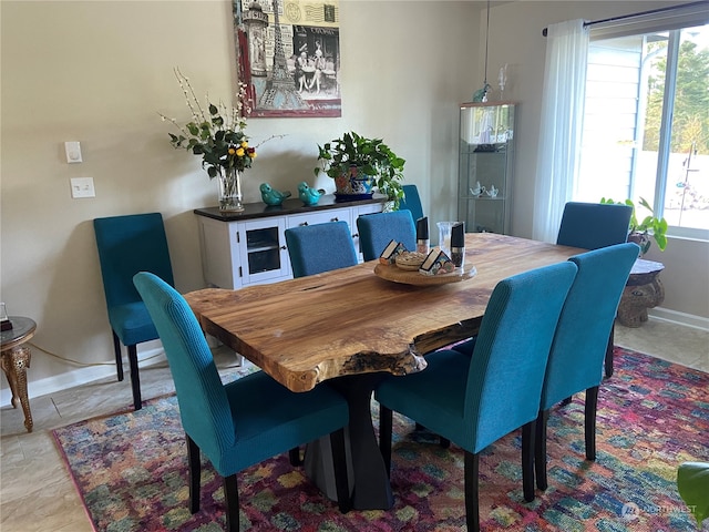 view of dining area