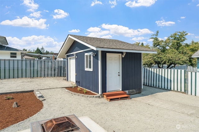 view of outbuilding