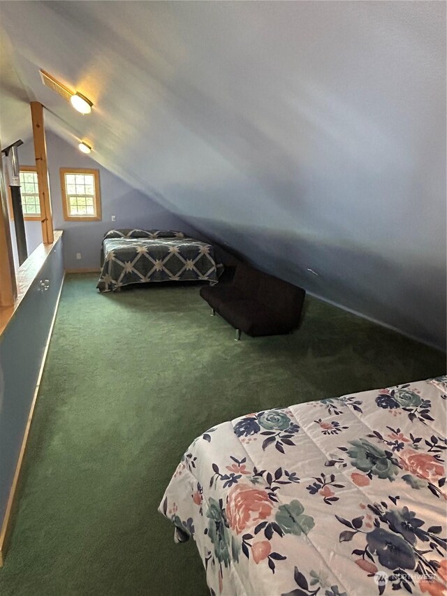 2407 Oysterville Rd, Oysterville, WA 98641 - unfurnished bedroom with carpet flooring and vaulted ceiling