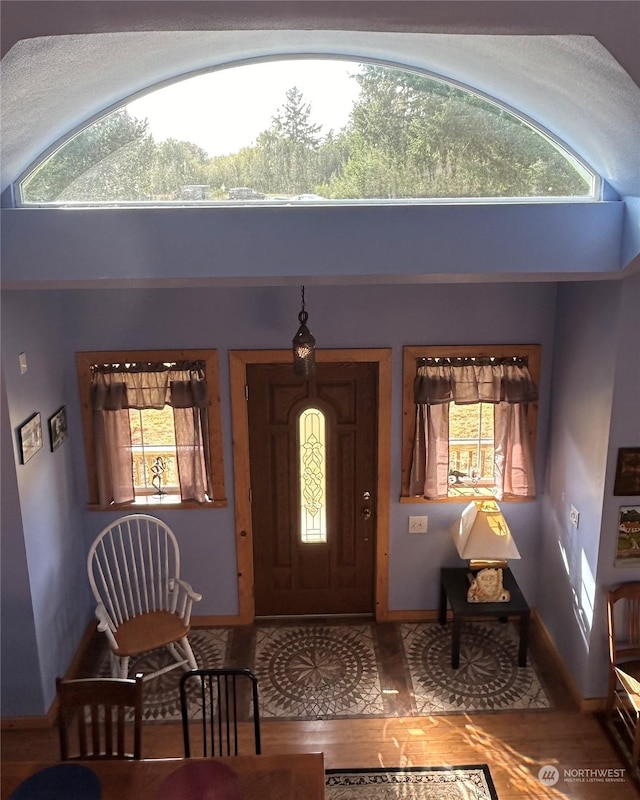 2407 Oysterville Rd, Oysterville, WA 98641 - entryway with baseboards, plenty of natural light, and a towering ceiling