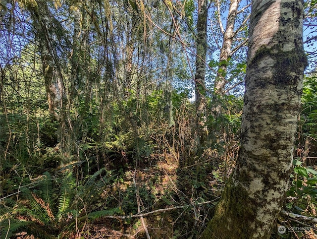 view of landscape with a view of trees