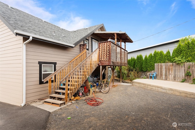 exterior space with a patio area