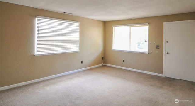 view of carpeted empty room