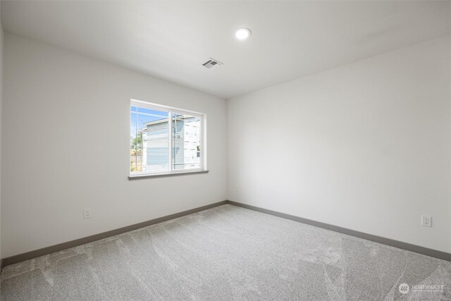 view of carpeted empty room