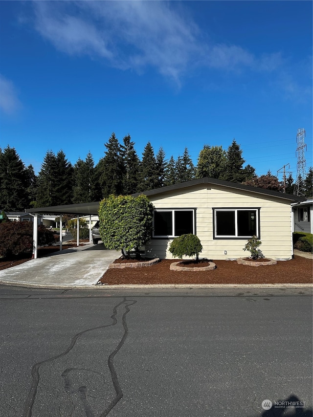 view of front of home