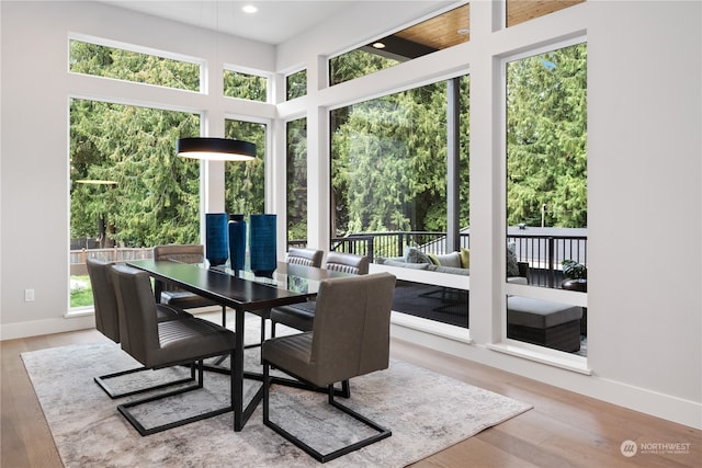 sunroom with a wealth of natural light