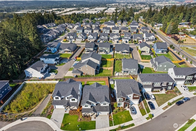 birds eye view of property featuring a residential view