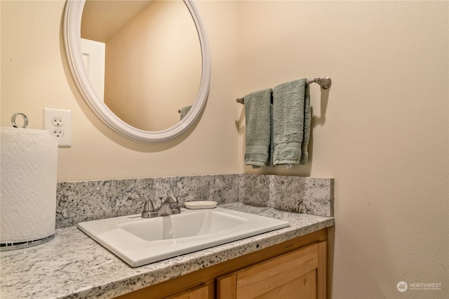 bathroom featuring vanity