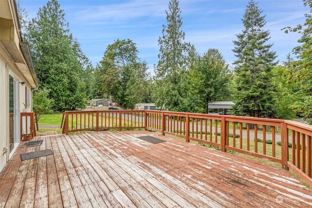 11 SE Fuchsia Ave, Shelton, WA 98584 - view of wooden terrace
