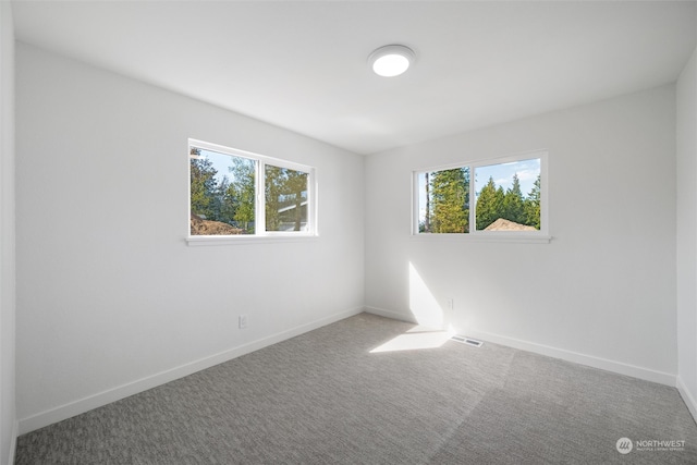 empty room with carpet flooring