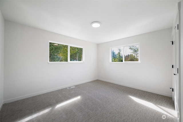 unfurnished room featuring carpet floors