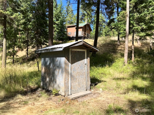 view of outdoor structure