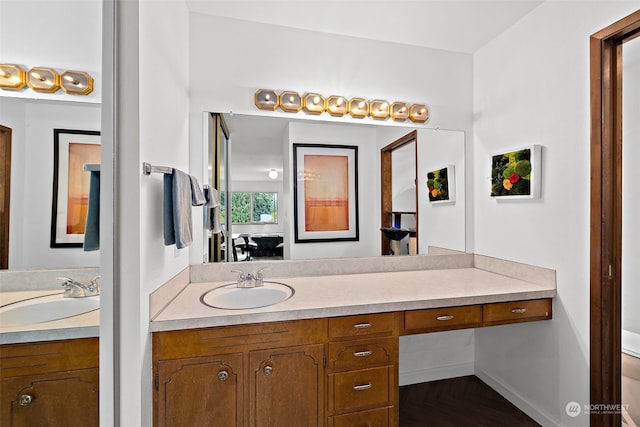 bathroom featuring vanity