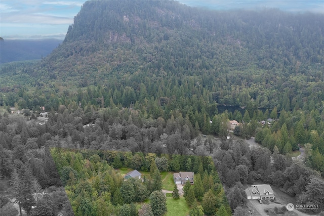 exterior space featuring a mountain view