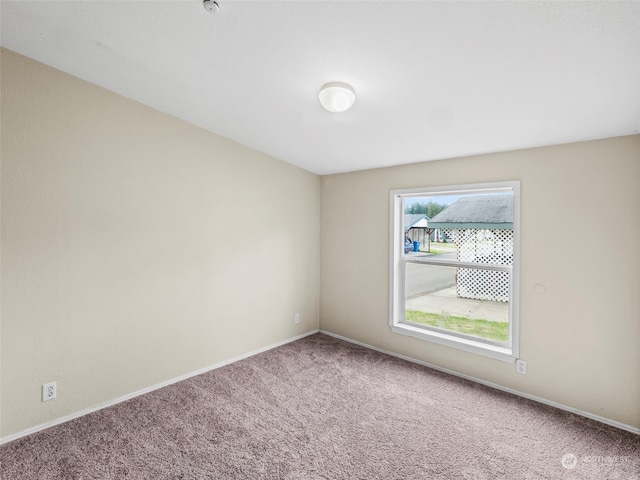 view of carpeted empty room