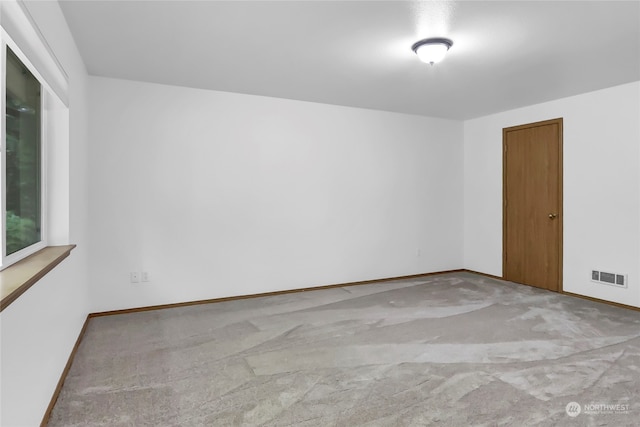 view of carpeted empty room