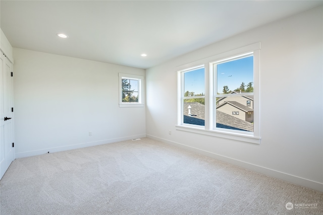 view of carpeted empty room