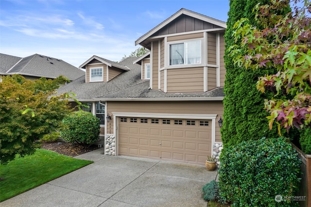 view of front of house featuring a garage