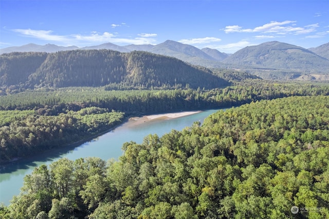 property view of mountains with a water view