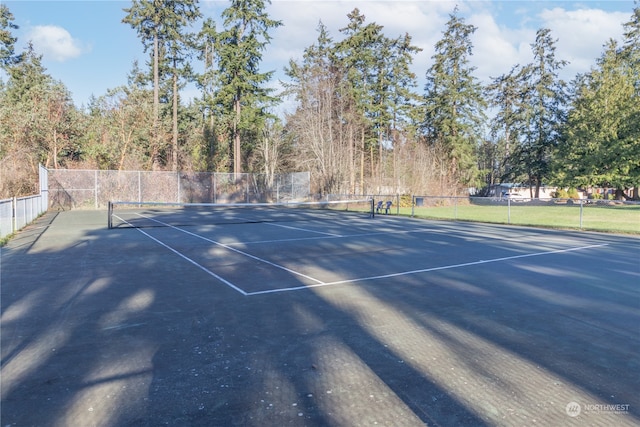 view of tennis court