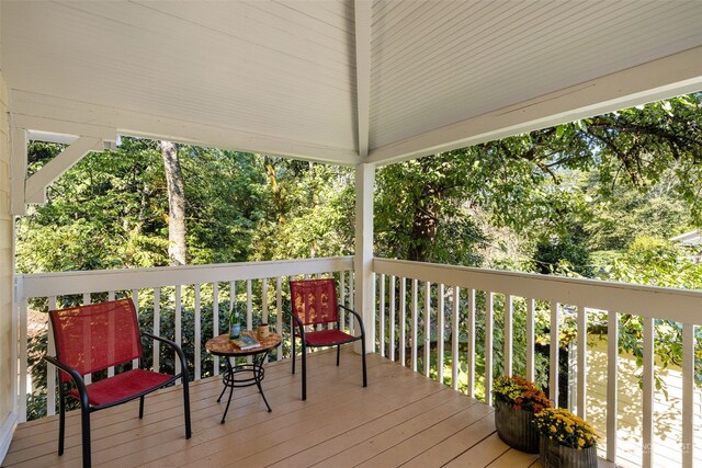 view of wooden terrace