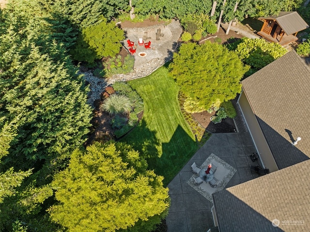 birds eye view of property