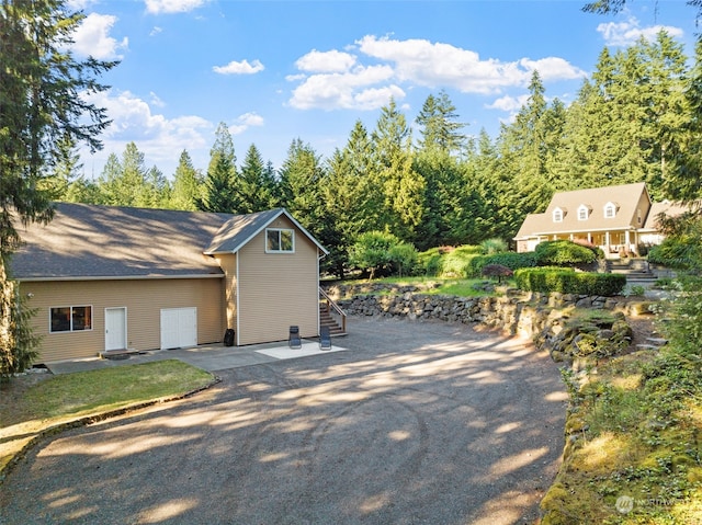 view of home's exterior with a patio