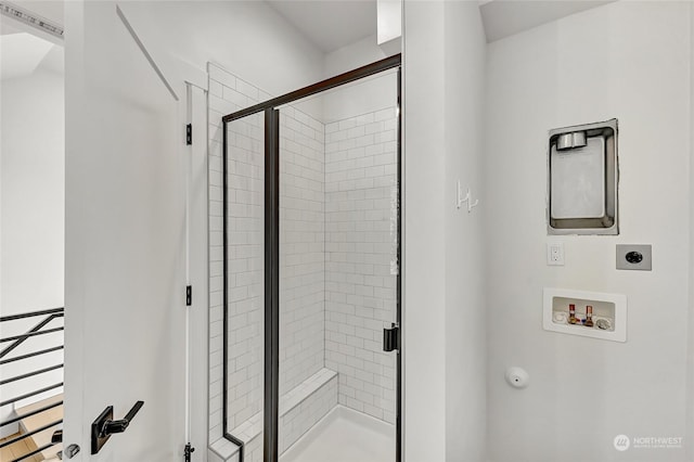 bathroom with walk in shower