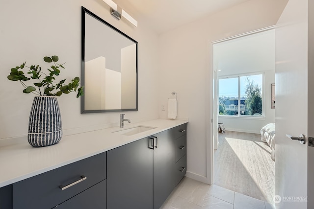 bathroom with vanity