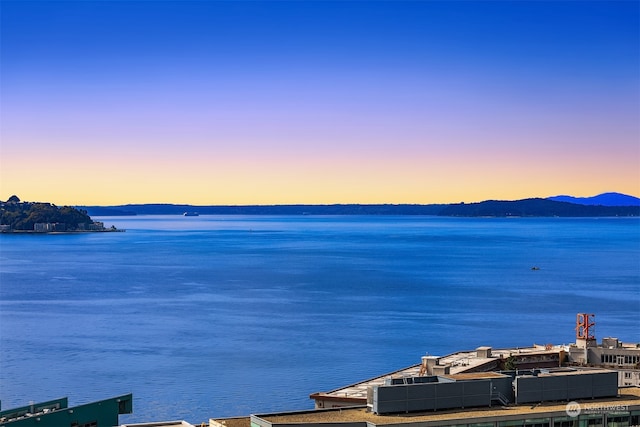 property view of water with a mountain view