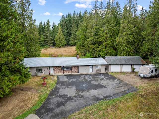 view of ranch-style home