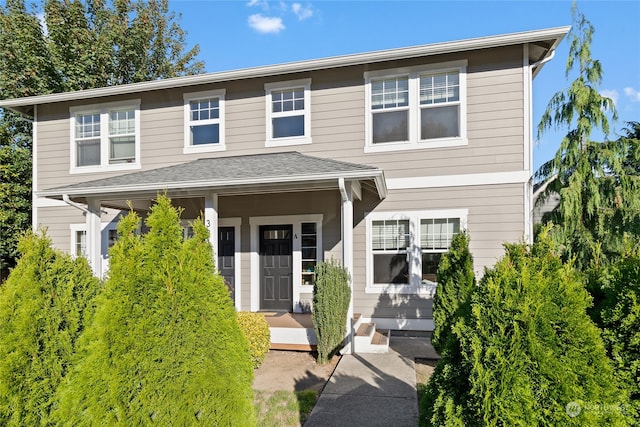 front of property featuring a porch