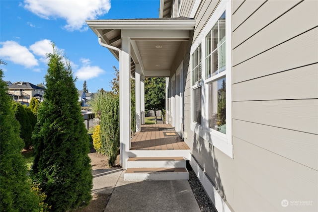 view of patio / terrace featuring a porch