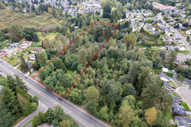 drone / aerial view featuring a residential view