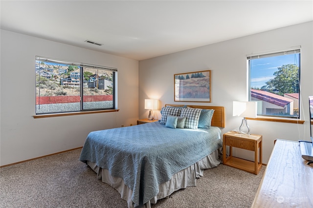 bedroom with carpet flooring