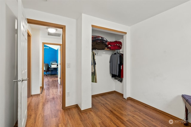 interior space with wood-type flooring