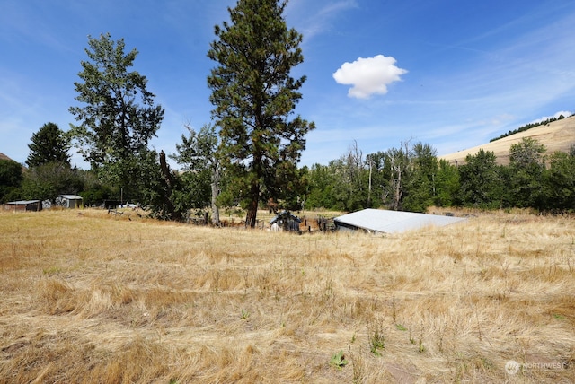 view of landscape with a rural view