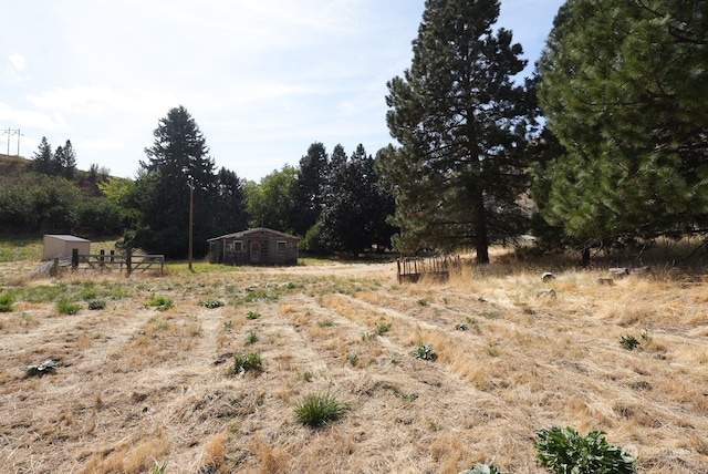 view of landscape with a rural view