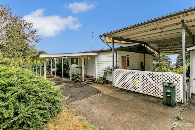 view of front of home
