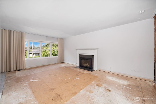 view of unfurnished living room