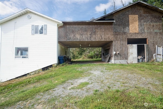 view of back of property