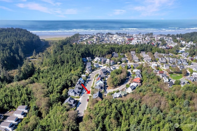 267 Compass St, Pacific Beach, WA 98571 - aerial view featuring a water view, a residential view, and a forest view