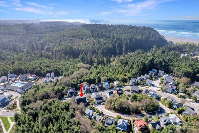 267 Compass St, Pacific Beach, WA 98571 - birds eye view of property with a residential view and a forest view