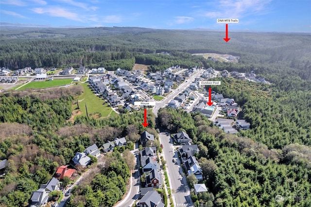 267 Compass St, Pacific Beach, WA 98571 - drone / aerial view featuring a residential view and a view of trees