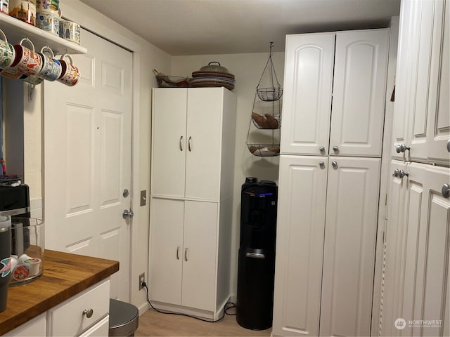 interior space featuring light wood-type flooring