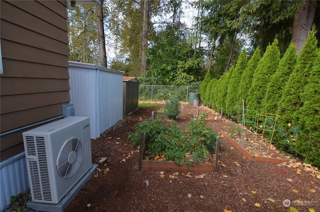 view of yard with ac unit