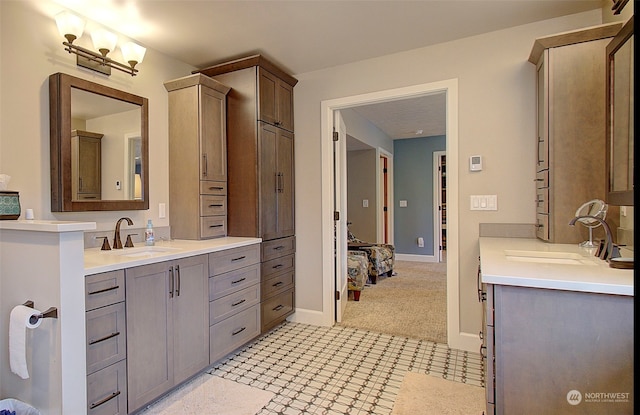 bathroom with vanity