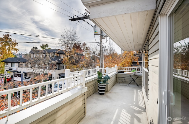 view of balcony