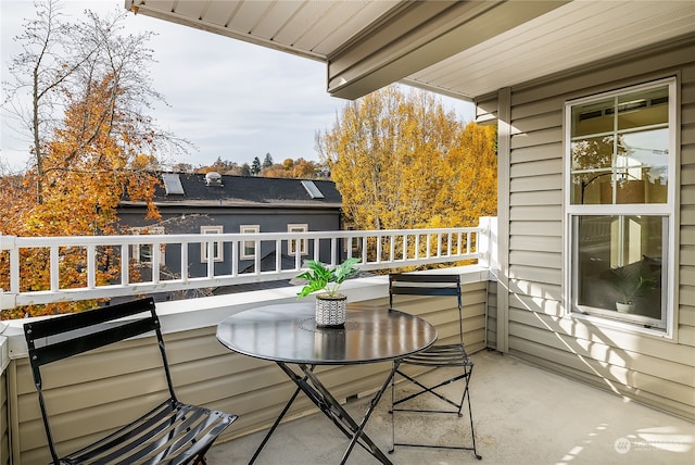 view of balcony